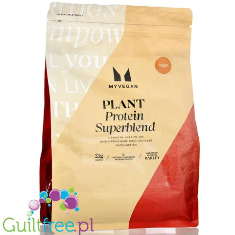 MyProtein Plant Protein Superblend Carmel - białko wegańskie z jęczmienia z upcyklingu bez dodatku cukru by My Protein (myprotein-plant-protein-superblend-carmel-bialko-weganskie-z-jeczmienia-z-upcyklingu-bez-dodatku-cukru)