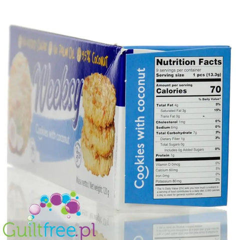 Weeksy Coconut Cookies - kruche ciasteczka z kokosem bez dodatku cukru i oleju palmowego by Bogutti (weeksy-coconut-cookies-kruche-ciasteczka-z-kokosem-bez-dodatku-cukru-i-oleju-palmowego)
