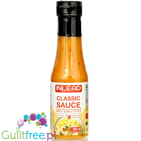 Inlead Classic Sauce Spicy Garlic - pikantny sos czosnkowy bez cukru i bez tłuszczu, tylko 14kcal by InLead (inlead-classic-sauce-spicy-garlic-pikantny-sos-czosnkowy-bez-cukru-i-bez-tluszczu-tylko-14kcal)