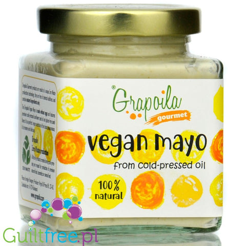Grapoila Vegan Mayo - wegański majonez bez jaj i mleka z tłoczonego na zimno nierafinowanego oleju by Grapoila (grapoila-vegan-mayo-weganski-majonez-bez-jaj-i-mleka-z-tloczonego-na-zimno-nierafinowanego-oleju)