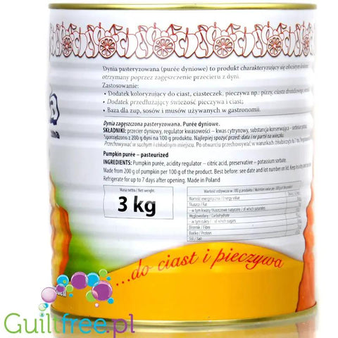 Prospona Puree dyniowe pasteryzowane 3kg, 63kcal w 100g, 200% dyni by Libby's (prospona-puree-dyniowe-pasteryzowane-3kg-63kcal-w-100g-200-dyni)