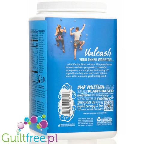 Sunwarrior Protein + Greens Warrior Blend, Natural 0,75kg - wegańska organiczna odżywka białkowa z ekstraktami roślinnymi i MCT by Sunwarrior (sunwarrior-protein-greens-warrior-blend-natural-075kg-weganska-organiczna-odzywka-bialkowa-z-ekstraktami-roslinnymi-i-mct)