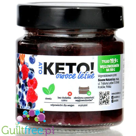 A to Dobre KETO Konfitura Owoce Leśne 31kcal - bez dodatku cukru, ze stewią i erytrolem by A to dobre! (a-to-dobre-keto-konfitura-owoce-lesne-31kcal-bez-dodatku-cukru-ze-stewia-i-erytrolem)