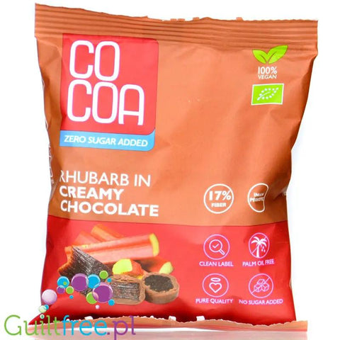 RAW COCOA Rhubarb in Creamy Chocolate - rabarbar w wegańskiej nie-mlecznej czekoladzie bez cukru i oleju palmowego by COCOA RAW (raw-cocoa-rhubarb-in-creamy-chocolate-rabarbar-w-weganskiej-nie-mlecznej-czekoladzie-bez-cukru-i-oleju-palmowego)