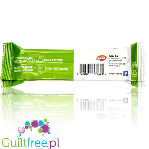 Frupp Gruszka - chrupiący liofilizowany owocowy batonik 34 kcal, 28% błonnika by Celiko (frupp-gruszka-chrupiacy-liofilizowany-owocowy-batonik-34-kcal-28-blonnika)