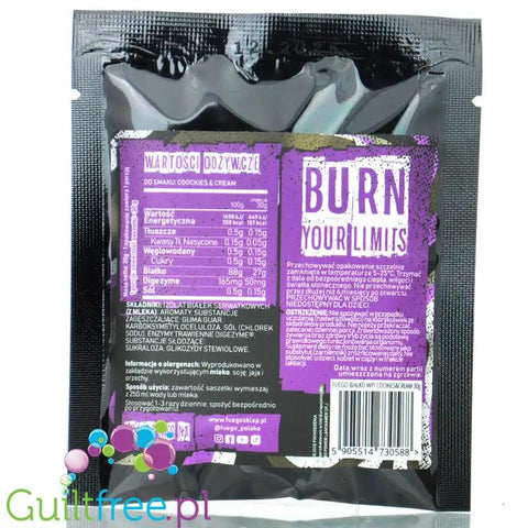 Fuego Iso Protein Blueberry Milkshake 30g - izolat białek serwatkowych o smaku jagodowego milkshake'a by Fuego (fuego-iso-protein-blueberry-milkshake-30g-izolat-bialek-serwatkowych-o-smaku-jagodowego-milkshake-a)