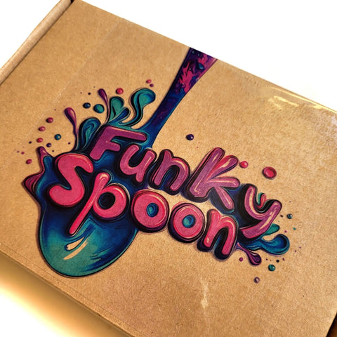 Funky Spoon grawerowana łyżka z afirmacją, Tęcza 14cm, Count Memories, not Calories by Funky Flavors (funky-spoon-grawerowana-lyzka-z-afirmacja-count-memories-not-calories)