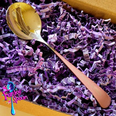 Funky Spoon grawerowana łyżka z afirmacją, Srebro & Róż, 17cm, Count memories, not calories by Funky Flavors (funky-spoon-grawerowana-lyzka-z-afirmacja-srebro-roz-17cm-count-memories-not-calories)