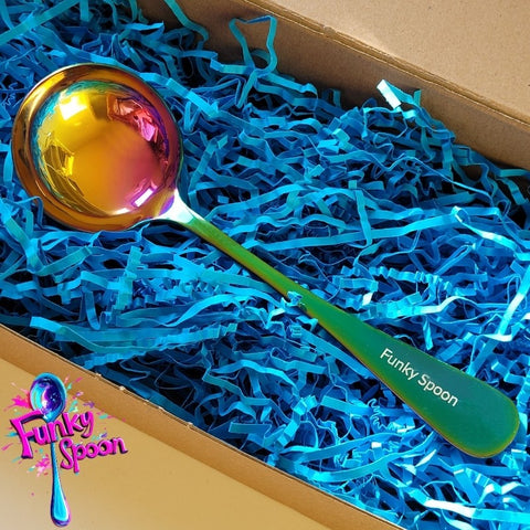 Funky Spoon grawerowana łyżka z afirmacją, Tęcza & Turkus 19,8cm by Funky Flavors (funky-spoon-grawerowana-lyzka-z-afirmacja-tecza-turkus-198cm)