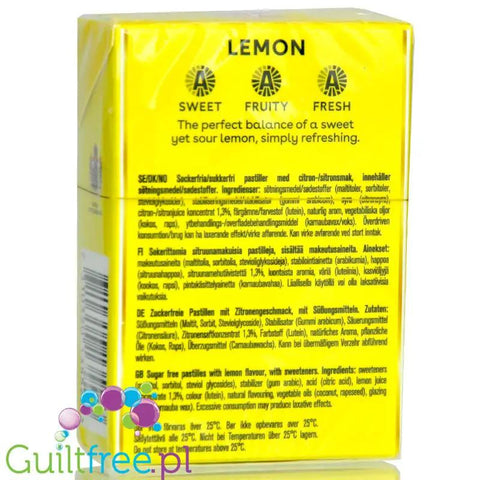 Läkerol Lemon 75g - słodko-kwaśna lukrecja bez cukru o smaku cytrynowym by Läkerol (laekerol-lemon-75g-slodko-kwasna-lukrecja-bez-cukru-o-smaku-cytrynowym)