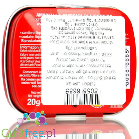 Amarelli Rossano Liquirizia di Calabria 25g - czysta włoska lukrecja z Kalabrii 100% bez cukru by Amarelli (amarelli-rossano-liquirizia-di-calabria-czysta-wloska-lukrecja-z-kalabrii-100-bez-cukru)