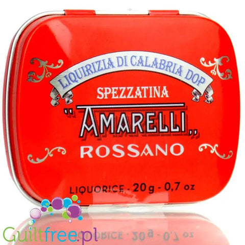 Amarelli Rossano Liquirizia di Calabria 25g - czysta włoska lukrecja z Kalabrii 100% bez cukru by Amarelli (amarelli-rossano-liquirizia-di-calabria-czysta-wloska-lukrecja-z-kalabrii-100-bez-cukru)