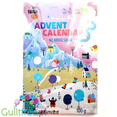 Super Fudgio Advent Calendar 2025 - wegański kalendarz z erytrolem, bez dodatku cukru z czekoladkami bez mleka, laktozy by Super Fudgio & Super Krówka (Wiem Co Jem) (super-fudgio-advent-calendar-2025-weganski-kalendarz-z-erytrolem-bez-dodatku-cukru-z-czekoladkami-bez-mleka-laktozy)