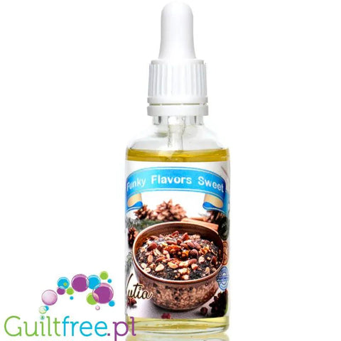 Funky Flavors Sweet Kutia - słodkie kropelki o smaku świątecznego deseru, bez cukru i kcal by Funky Flavors (funky-flavors-sweet-kutia-slodzony-aromat-bez-cukru-bez-tluszczu)