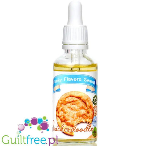 Funky Flavors Sweet Snickerdoodle - słodkie kropelki o smaku ciasteczek cynamonowych bez cukru i kalorii by Funky Flavors (funky-flavors-sweet-snickerdoodle-aromat-slodzacy-ciasteczek-cynamonowych-bez-cukru-i-kalorii)