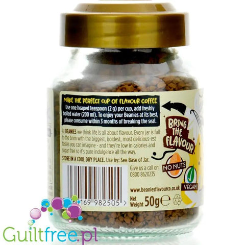 Beanies Decaf Very Vanilla - bezkofeinowa liofilizowana smakowa kawa waniliowa instant 2kcal by Beanies Flavour Coffee (beanies-decaf-very-vanilla-bezkofeinowa-liofilizowana-smakowa-kawa-waniliowa-instant-2kcal)
