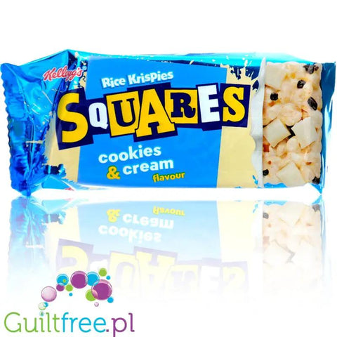 Kellogg's Rice Krispies Squares Cookies & Cream - lekki batonik Biała Czekolada & Ciasteczka 151kcal by Kellogg's (kellogg-s-rice-krispies-squares-cookies-cream-lekki-batonik-biala-czekolada-ciasteczka-151kcal)