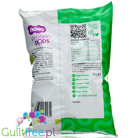 Novo Foods Protein Chips Sour Cream & Onion - Chipsy Proteinowe Śmietanka & Cebulka by Novo Easy Protein (Protein Bites) (novo-foods-chipsy-proteinowe-sour-cream-onion)