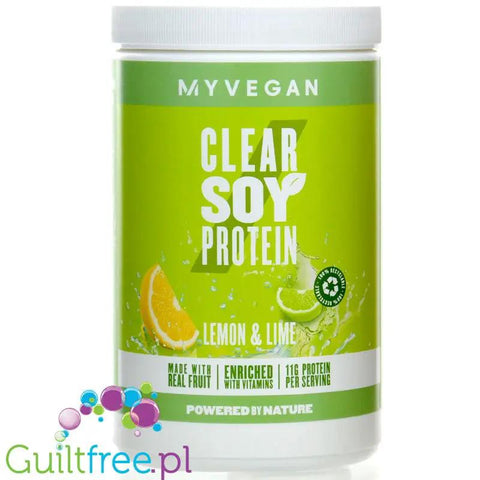 MyProtein Vegan Clear Soy Protein, Lemon & Lime - wegańska ultra lekka odżywka, hydrolizat, 20g białka w 106kcal by My Protein (myprotein-vegan-clear-soy-protein-lemon-lime-weganska-ultra-lekka-odzywka-hydrolizat-20g-bialka-w-106kcal)