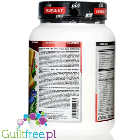 BIG® Micellar Casein, Mowgly White Chocolate 1kg - kazeina z Lacprodan MicelPure®, Biała Czekolada & Maślany Herbatnik by MAX Protein® (big-micellar-casein-mowgly-white-chocolate-1kg-kazeina-z-lacprodan-micelpure-biala-czekolada-maslany-herbatnik)