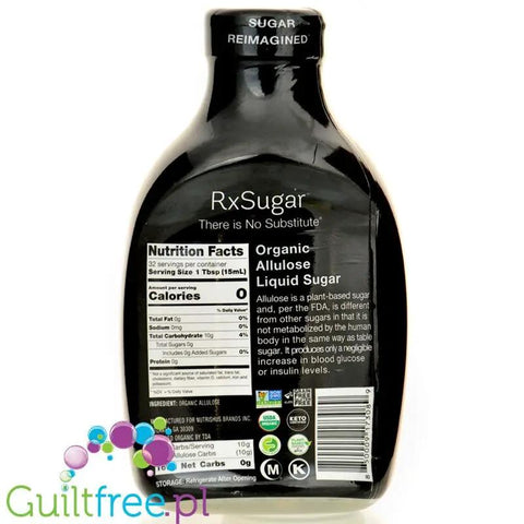 RxSugar Allulose 473ml - słodzik, alluloza w płynnym syropie by guiltfrii.com (rxsugar-allulose-473ml-slodzik-alluloza-w-plynnym-syropie)