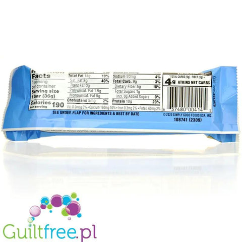 Atkins Wafer Crisps Lemon Creme - wafelek proteinowy z kremem cytrynowym by Atkins (atkins-wafer-crisps-lemon-vanilla)