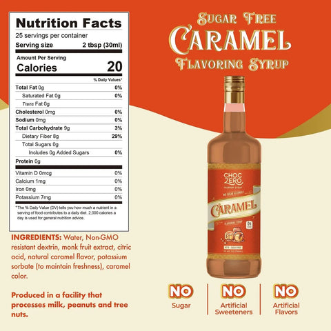Choc Zero Coffe Syrup, Caramel - syrop do kawy bez cukru i sukralozy z błonnikiem by Choc Zero (choc-zero-coffe-syrup-caramel-syrop-do-kawy-bez-cukru-i-sukralozy-z-blonnikiem)
