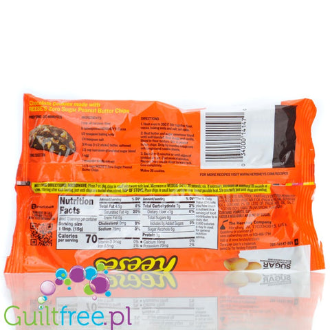 Reese's Zero Sugar Baking Chips, Peanut Butter - kropelki do pieczenia bez cukru a la Masło Orzechowe by Reese's (reese-s-zero-sugar-baking-chips-peanut-butter-kropelki-do-pieczenia-bez-cukru-a-la-maslo-orzechowe)