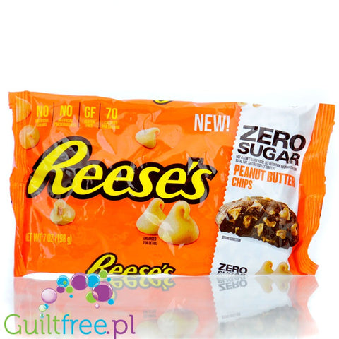 Reese's Zero Sugar Baking Chips, Peanut Butter - kropelki do pieczenia bez cukru a la Masło Orzechowe by Reese's (reese-s-zero-sugar-baking-chips-peanut-butter-kropelki-do-pieczenia-bez-cukru-a-la-maslo-orzechowe)