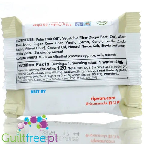 Rip Van Wafers Vanilla 120kcal - wafelek z kremem waniliowym 4g węglowodanów netto by Rip Van (rip-van-wafers-vanilla-120kcal-wafelek-z-kremem-waniliowym-4g-weglowodanow-netto)