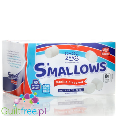 Choc Zero S'Mallows Vanilla XXL - keto waniliowe pianki marshmallow bez cukru i maltitolu, GIGA paka 300g by Choc Zero (choc-zero-s-mallows-vanilla-xxl-keto-waniliowe-pianki-marshmallow-bez-cukru-i-maltitolu-giga-paka-300g)