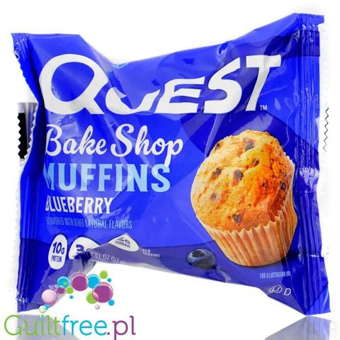 Quest Bakery Shop Blueberry Muffin - jagodowy muffin proteinowy 10g białka by Quest Nutrition (quest-bakery-shop-blueberry-muffin-jagodowy-muffin-proteinowy-10g-bialka)