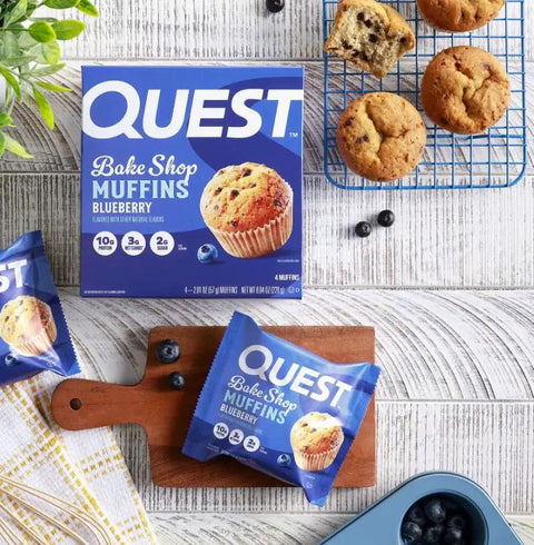 Quest Bakery Shop Blueberry Muffin - jagodowy muffin proteinowy 10g białka by Quest Nutrition (quest-bakery-shop-blueberry-muffin-jagodowy-muffin-proteinowy-10g-bialka)