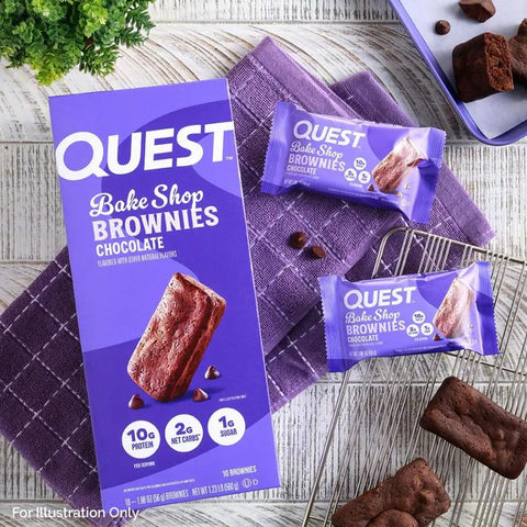 Quest Bakery Shop Chocolate Brownie - proteinowe brownie z czekoladą 10g białka by Quest Nutrition (quest-bakery-shop-chocolate-brownie-proteinowe-brownie-z-czekolada-10g-bialka)