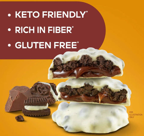 Atkins KETO Cookies & Crème Clusters box 8pak - keto czekoladki o smaku ciasteczek z kremem 90kcal by Atkins (atkins-keto-cookies-creme-clusters-box-8pak-keto-czekoladki-o-smaku-ciasteczek-z-kremem-90kcal)