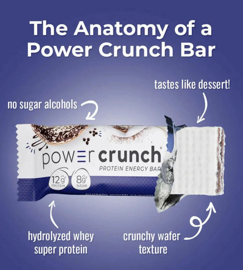 Power Crunch Chocolate Chip Cheesecake PUDEŁKO x 12 SZT - proteinowe wafelki ze stewią by Power Crunch (power-crunch-chocolate-chip-cheesecake-pudelko-x-12-szt-proteinowe-wafelki-ze-stewia)