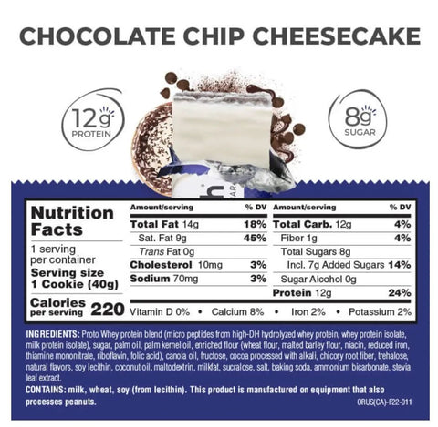 Power Crunch Chocolate Chip Cheesecake PUDEŁKO x 12 SZT - proteinowe wafelki ze stewią by Power Crunch (power-crunch-chocolate-chip-cheesecake-pudelko-x-12-szt-proteinowe-wafelki-ze-stewia)