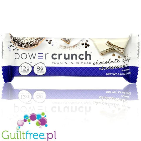 Power Crunch Chocolate Chip Cheesecake - proteinowy wafelek o smaku sernika z białą i mleczną czekoladą by Power Crunch (power-crunch-chocolate-chip-cheesecake-proteinowy-wafelek-o-smaku-sernika-z-biala-i-mleczna-czekolada)