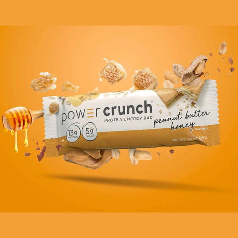 Power Crunch Peanut Butter Honey PUDEŁKO x 12 SZT - proteinowe wafelki ze stewią by Power Crunch (power-crunch-peanut-butter-honey-pudelko-x-12-szt-proteinowe-wafelki-ze-stewia)