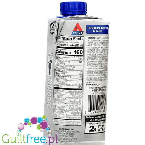 Atkins RTD Protein Shake, Creamy Cinnamon Swirl - gotowy koktajl proteinowy z witaminami by Atkins (atkins-rtd-protein-shake-creamy-cinnamon-swirl-gotowy-koktajl-proteinowy-z-witaminami)