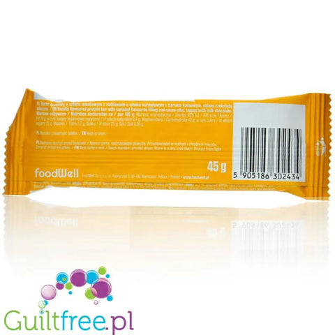 FoodWell Purella Superfoods Protein Bar Waniliowa Straciatella - baton białkowy waniliowy z ziarnem kakaowym oblany czekoladą by Purella Superfoods (Food Well) (foodwell-purella-superfoods-protein-bar-waniliowa-straciatella-baton-bialkowy-waniliowy-z-ziarnem-kakaowym-oblany-czekolada)