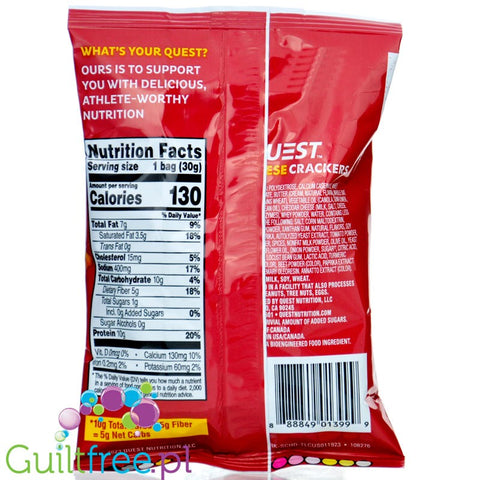 Quest Cheese Crackers Spicy Cheddar - pikantne keto krakersy serowe 10g białka & 5g węgli by Quest Nutrition (quest-cheese-crackers-spicy-cheddar-pikantne-keto-krakersy-serowe-10g-bialka-5g-wegli)
