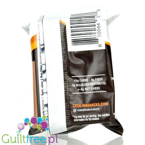 Catalina Crunch Dark Chocolate Cookie Bar, Peanut Butter - keto batonik ciasteczkowy w czekoladzie z kremem orzechowym by Catalina Crunch (catalina-crunch-dark-chocolate-cookie-bar-peanut-butter-keto-batonik-ciasteczkowy-w-czekoladzie-z-kremem-orzechowym)