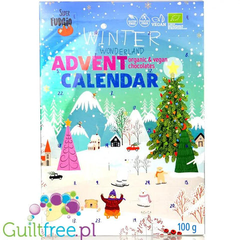 Super Fudgio Winter Wonderland Advent Calendar - wegański kalendarz z czekoladkami bez mleka, glutenu i oleju palmowego by Super Fudgio & Super Krówka (Wiem Co Jem) (super-fudgio-winter-wonderland-advent-calendar-weganski-kalendarz-z-czekoladkami-bez-mleka-glutenu-i-oleju-palmowego)