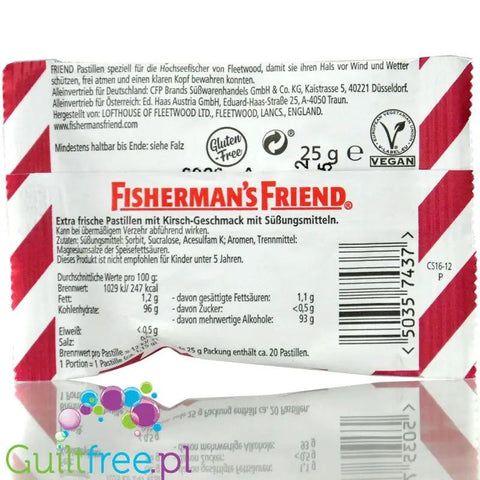 Fisherman's Friends Cherry - wiśniowo-mentolowe pastylki bez cukru by Fisherman's Friend (fisherman-s-friends-cherry-wisniowo-mentolowe-pastylki-bez-cukru)