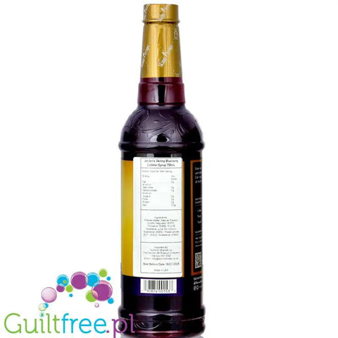 Jordan's Skinny Syrups Blueberry Cobbler - syrop zero kalorii bez cukru, smak Ciasto Jagodowe z Kruszonką by Skinny Mixes Jordan's (jordan-s-skinny-syrups-blueberry-cobbler-syrop-zero-kalorii-bez-cukru-smak-ciasto-jagodowe-z-kruszonka)