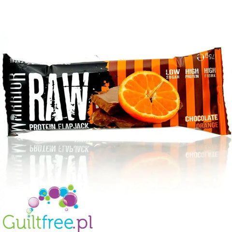 Warrior Raw Protein Flapjack Chocolate Orange - owsiany baton białkowy ultra mało cukru by Warrior Crunch (warrior-raw-protein-flapjack-chocolate-orange-owsiany-baton-bialkowy-ultra-malo-cukru)