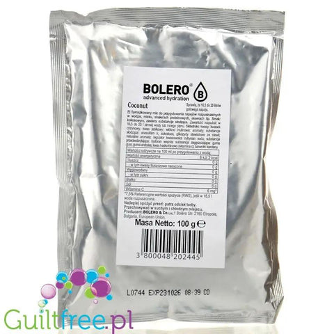 Bolero Drink XXL Coconut 100g - proszek do napojów i deserów ze stewią bez cukru, mix na 20 litrów by Bolero Drink (bolero-drink-xxl-coconut-100g-proszek-do-napojow-i-deserow-ze-stewia-bez-cukru-mix-na-20-litrow)