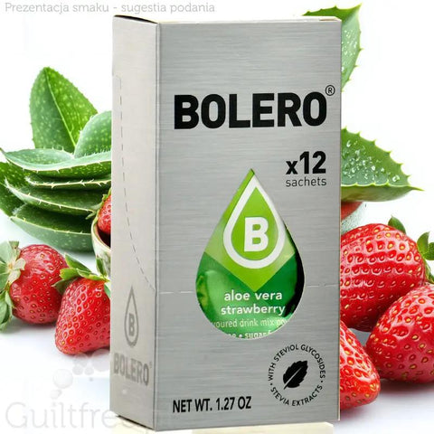 Bolero Sticks Aloe Vera Strawberry 12 x 3g - saszetki instant do napojów bez cukru z aloesem by Bolero Drink (bolero-sticks-aloe-vera-strawberry-12-x-3g-saszetki-instant-do-napojow-bez-cukru-z-aloesem)