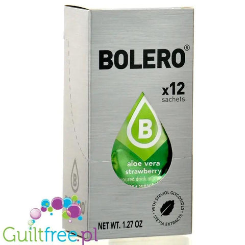 Bolero Sticks Aloe Vera Strawberry 12 x 3g - saszetki instant do napojów bez cukru z aloesem by Bolero Drink (bolero-sticks-aloe-vera-strawberry-12-x-3g-saszetki-instant-do-napojow-bez-cukru-z-aloesem)